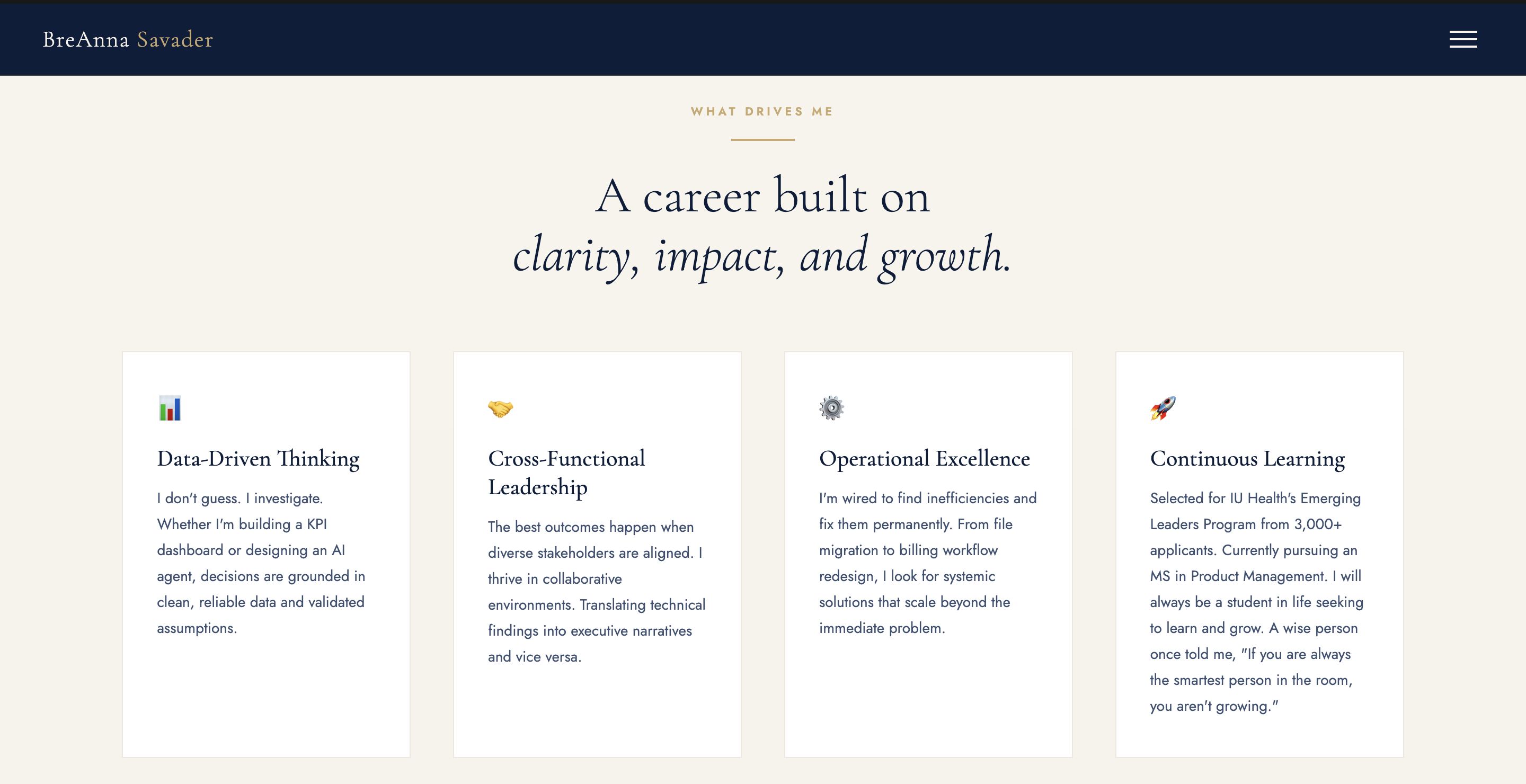 Personal website — portfolio preview